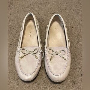 Womens Vionic Virginia White Leather Driving Shoes Moccasins Size 8.5‎